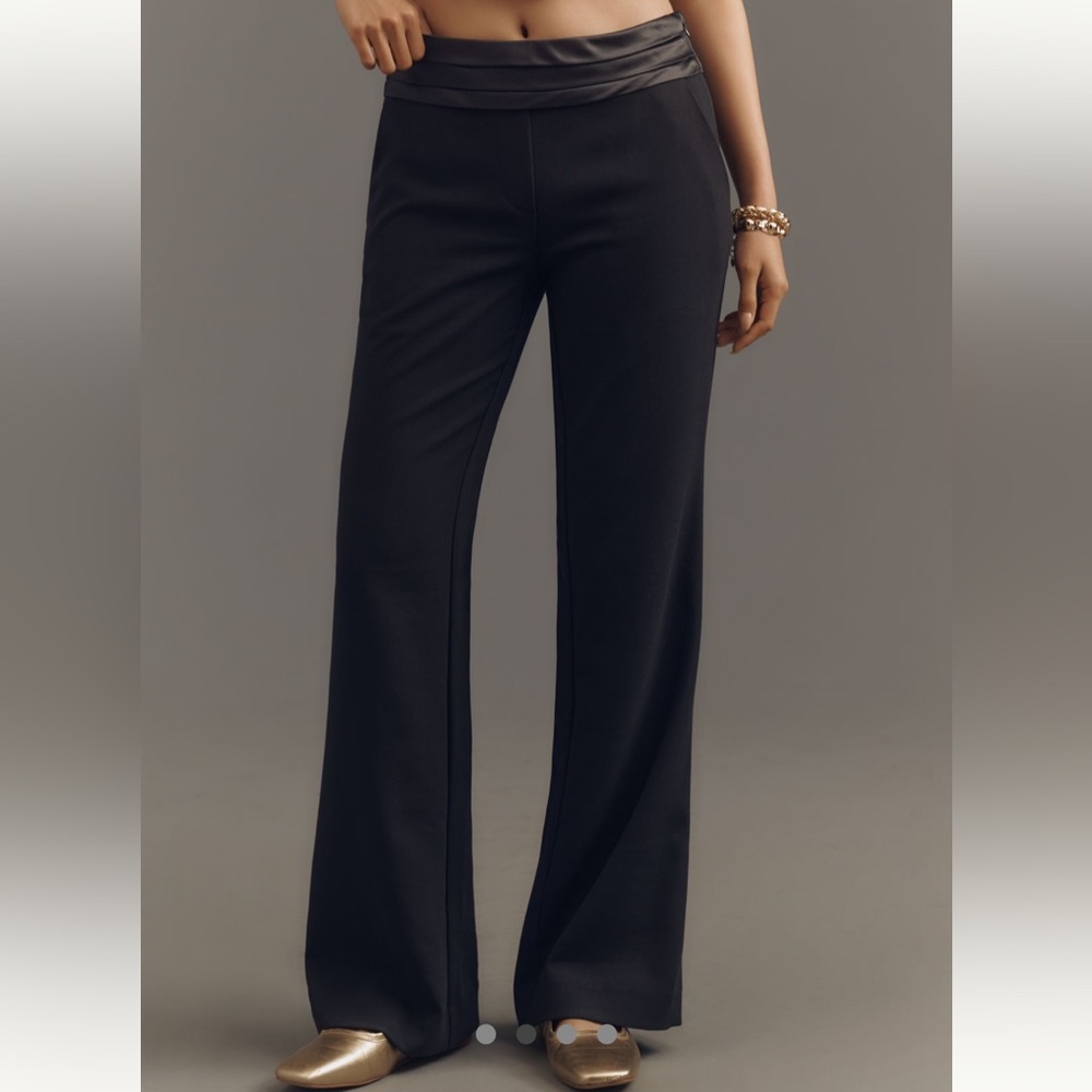 Maeve Cummerbund Wide-Leg Women's Pants